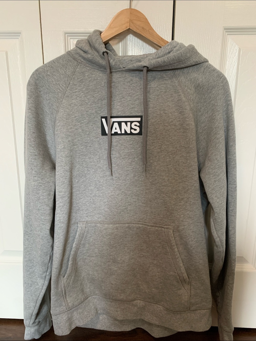 Vans Grey Logo Pullover Sweatshirt Hoodie